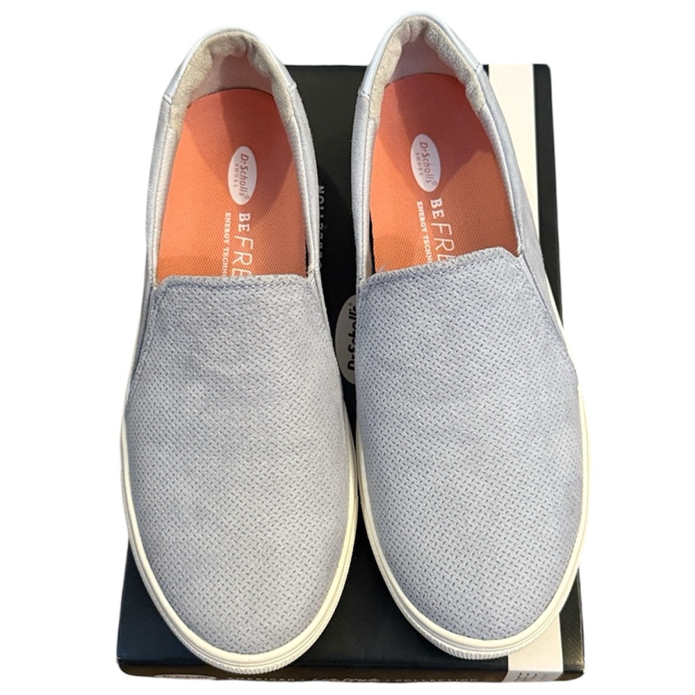Dr. Scholl’s Blue Faux Suede Slip On Sneakers NWT